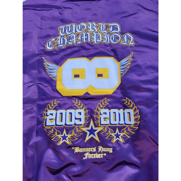 Los Angeles World Championship Satin Kobe Bryant 8 Wings Jacket 2009-2010 Siz5XL - Picture 4 of 7